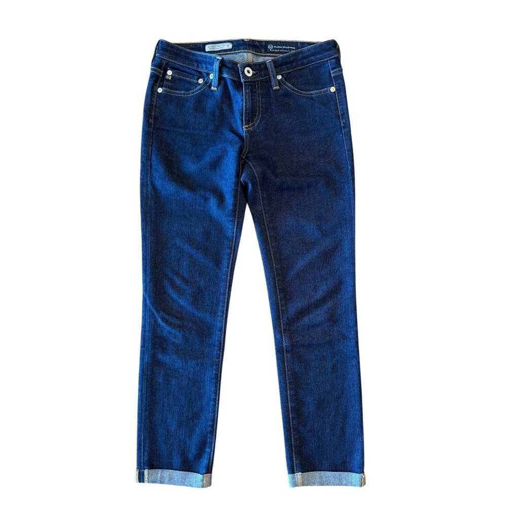 AG Jeans Stilt Cigarette Crop Roll Up Dark Size 29